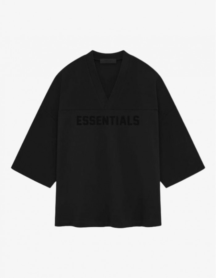 SS24 FOOTBALL TEE JET BLACK