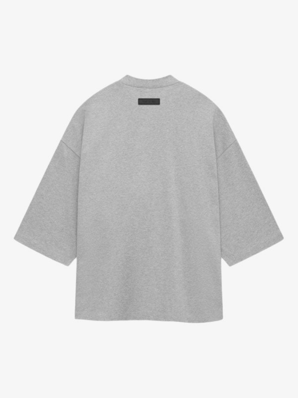 SS24 FOOTBALL TEE LIGHT HEATHER GREY