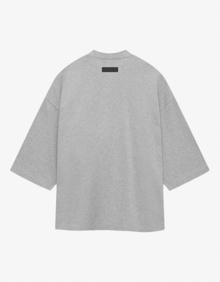 SS24 FOOTBALL TEE LIGHT HEATHER GREY