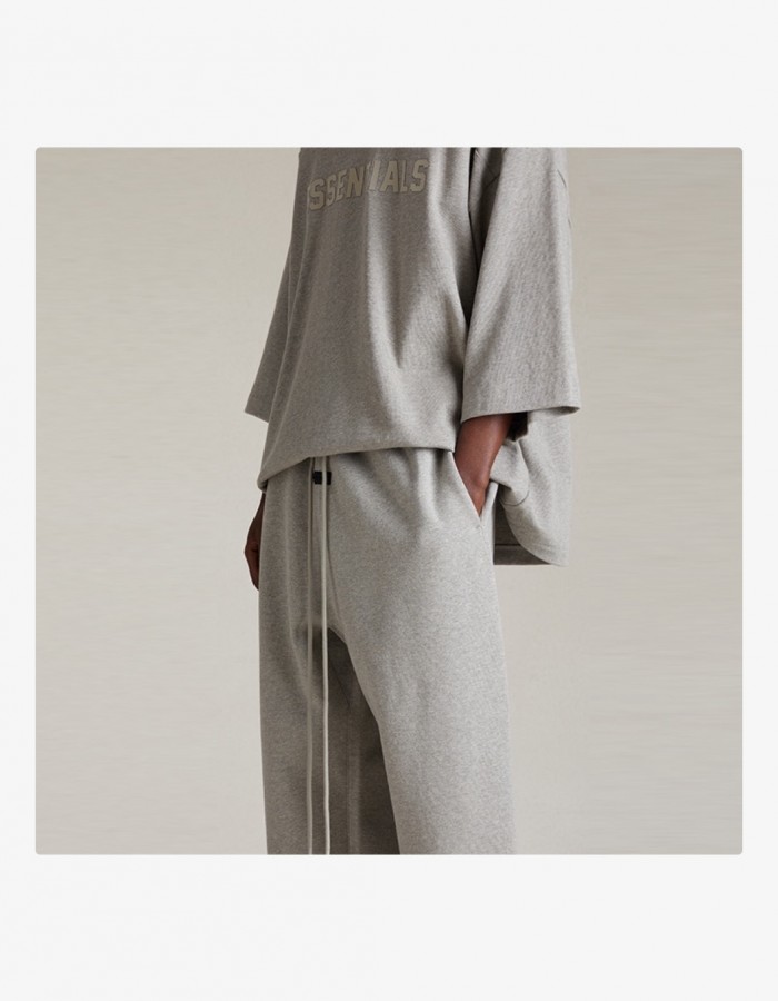 SS24 SWEATPANTS DARK HEATHER OATMEAL