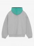 SS24 NF HOODIE LIGHT HEATHER GREY/MINT LEAF