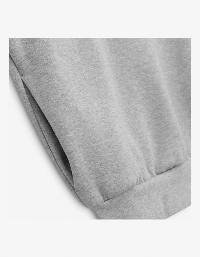 SS24 NF HOODIE LIGHT HEATHER GREY/MINT LEAF