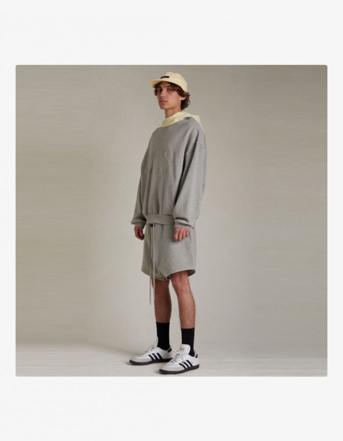 SS24 NF HOODIE  DARK HEATHER OATMEAL/GARDEN YELLOW