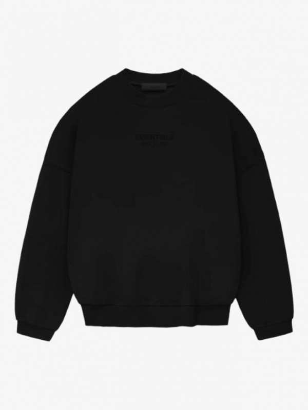 FW23 CREWNECK JET BLACK