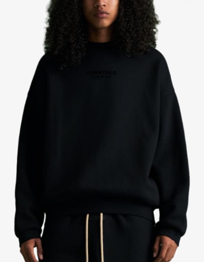 FW23 CREWNECK JET BLACK