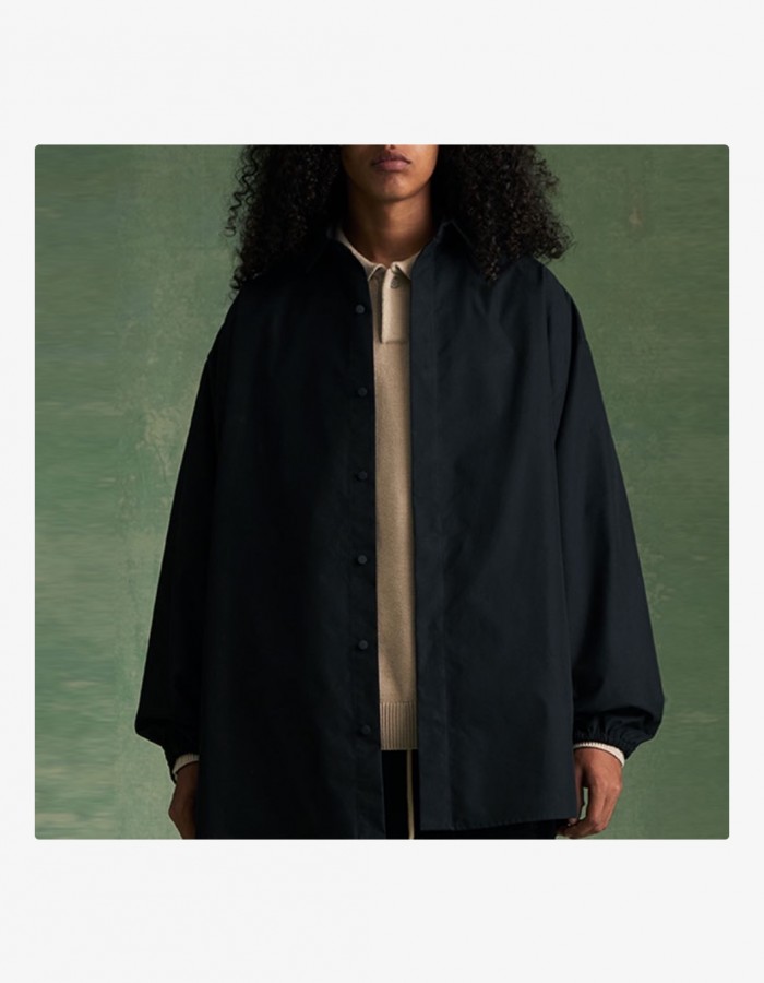 FW23 BUTTON DOWN SHIRT JET BLACK