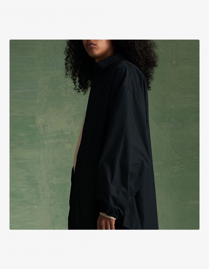 FW23 BUTTON DOWN SHIRT JET BLACK