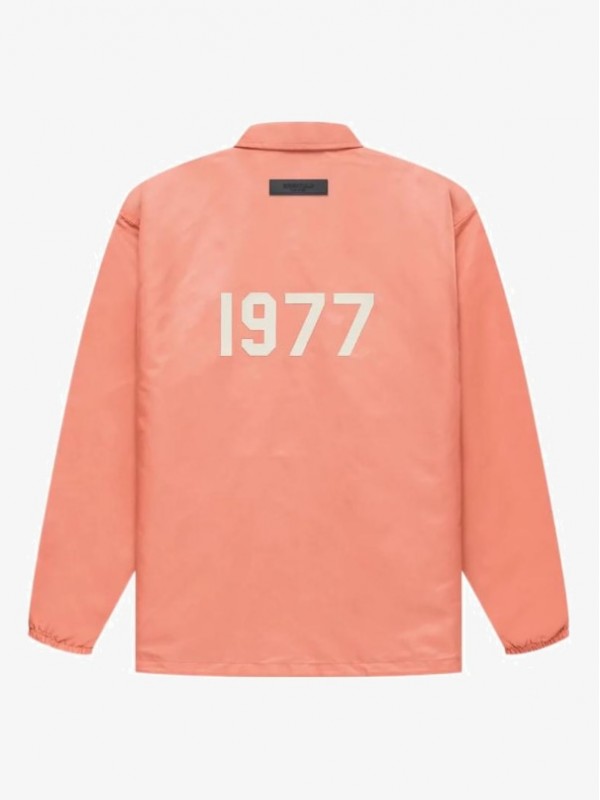 FW22 NYLON COACHES JACKET CORAL