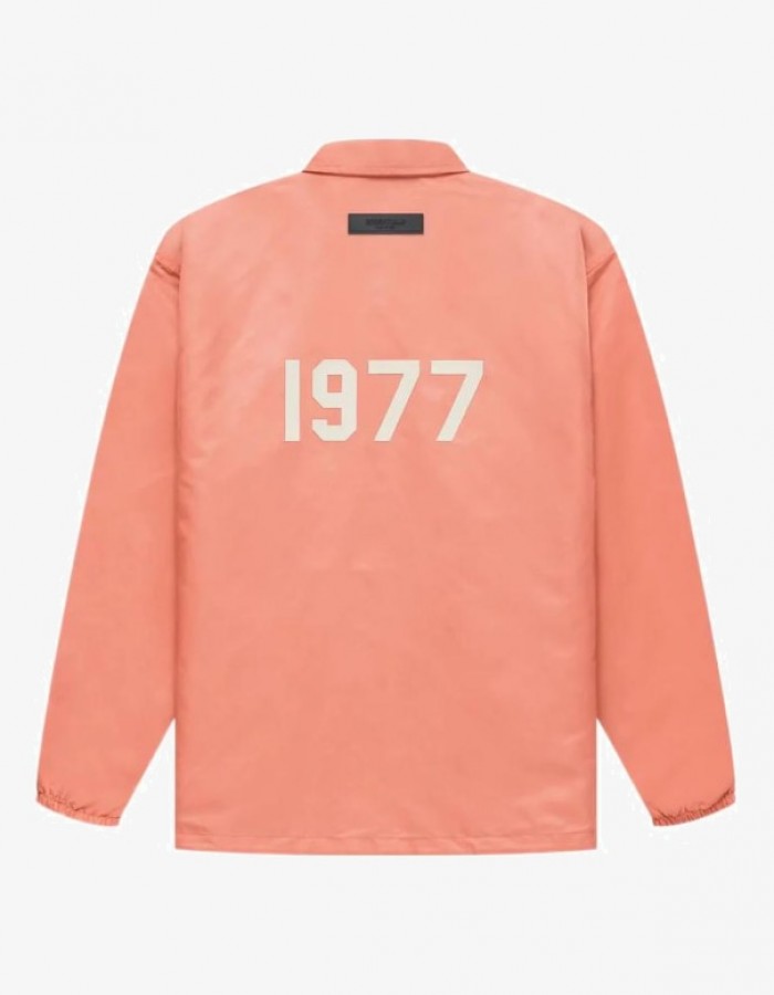 FW22 NYLON COACHES JACKET CORAL