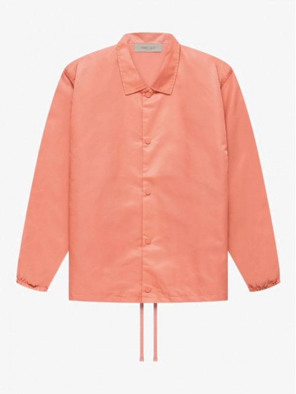 FW22 NYLON COACHES JACKET CORAL