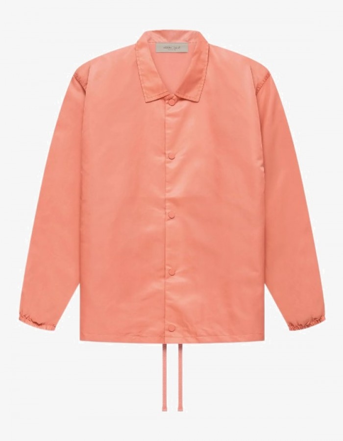 FW22 NYLON COACHES JACKET CORAL