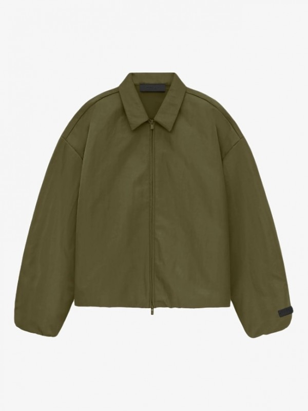 FALL24 NYLON TRUCKER JACKET MILITARY