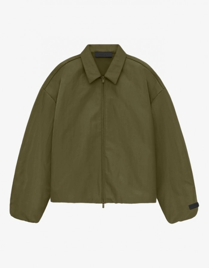 FALL24 NYLON TRUCKER JACKET MILITARY