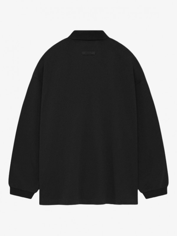 FALL24 LONG SLEEVE POLO BLACK